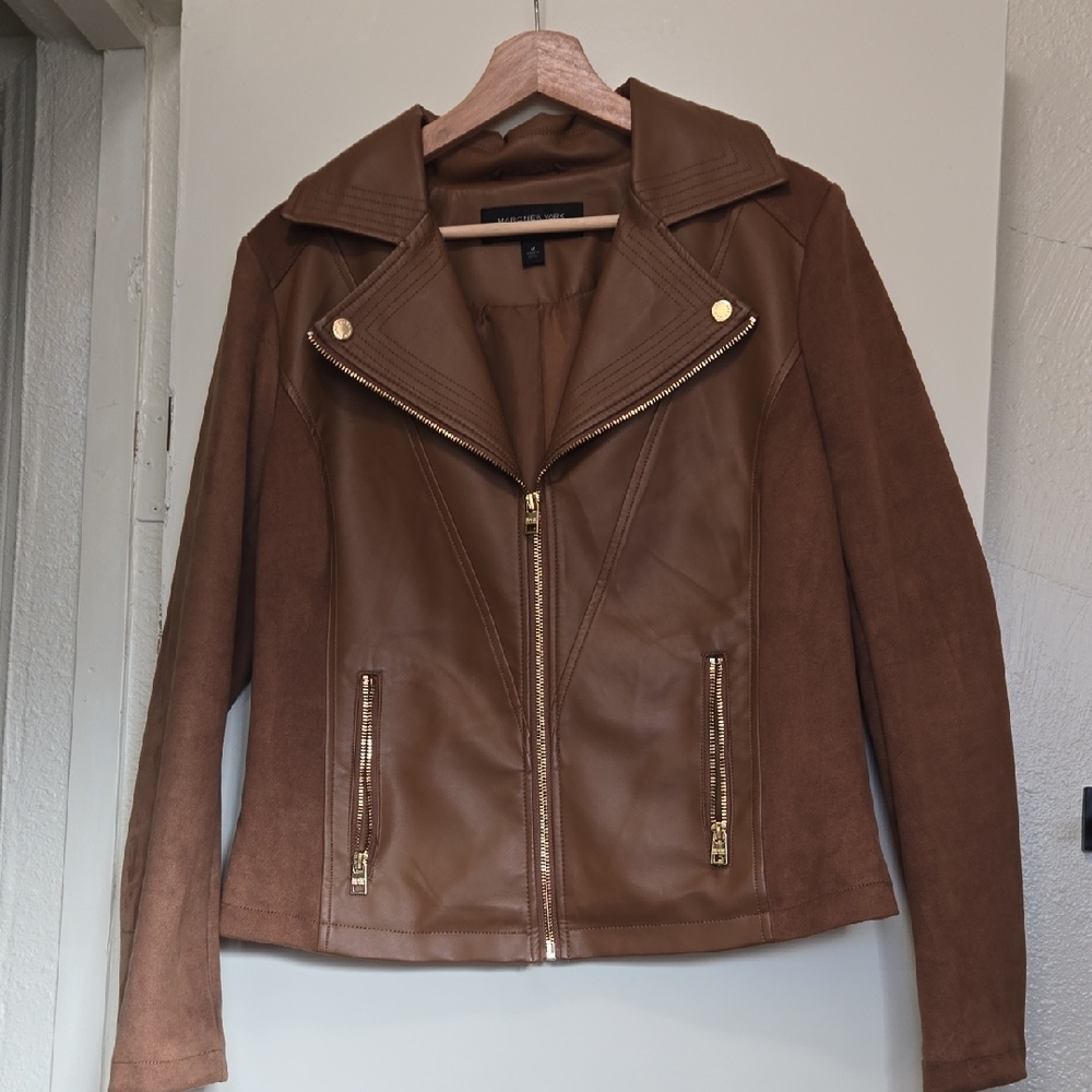 Marc New York Tan Leather Jacket